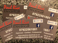 paul rose electrical business cards